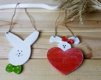 Easter gift Easter ornament Easter décor Easter bunny Wooden easter decoration Easter children gift Funny Easter for children Wooden bunny