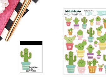 Kawaii Cacti Sticker for any Planner