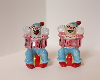 Clown Salt and Pepper Shakers