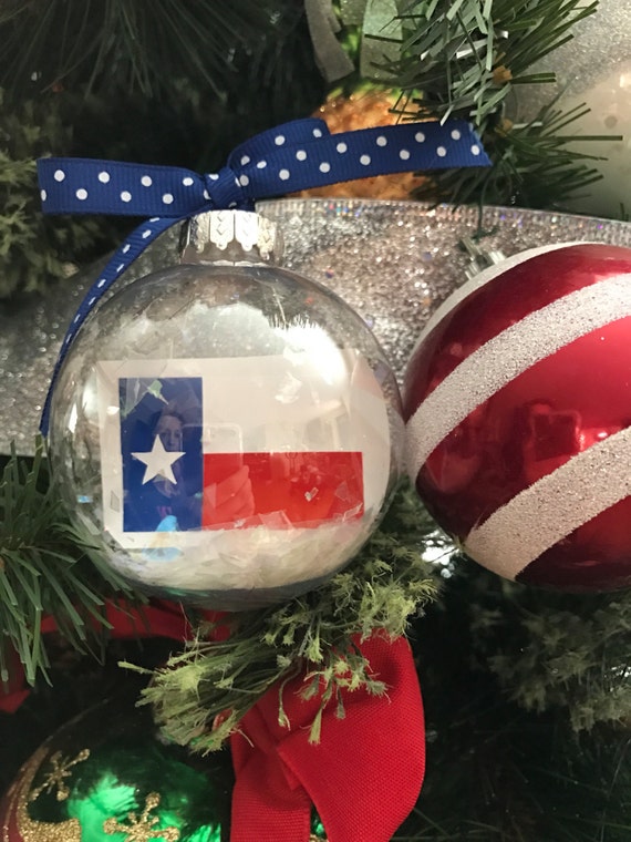 Pesonalized ornament Texas Flag State Ornament 1st Year