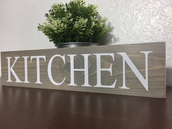 Wooden Kitchen sign Kitchen decor