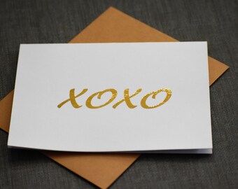 Anniversary Card for Boyfriend - Anniversary Card for Girlfriend - Wedding Card - Gold Foil Cards - Gold Foil Print - Valentines Day Card
