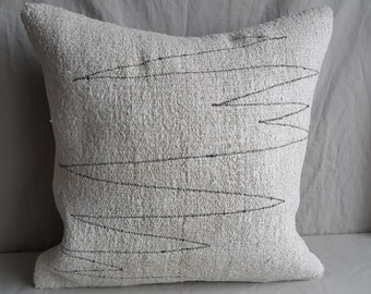 20"×20"Inches, Decorative Pillow, Kilim Pillow, Cushion Cover, Hemp Pillow, Pillow Cover, Throw Pillow, Tribal Pillow, Turkish Kilim Pillow