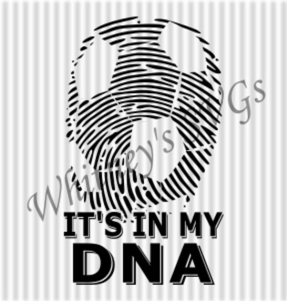 Download Soccer It's In My DNA SVG DXF Cutting File