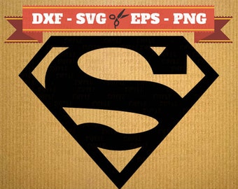 Superman SVG - superman vector - superman files - superman logo - superman dxf - superman cricut - superman silhouette - superman wall art