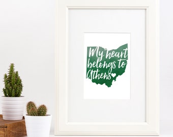 Ohio Wall Art athens ohio | etsy Ohio Wall Art athens ohio | etsy