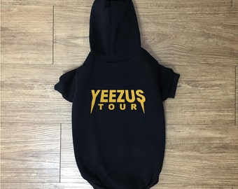 Yeezus Tour Hoodie | Hypebeast | Pet Clothing | Dog Clothing | Dog Sweater | Pet Streetwear |