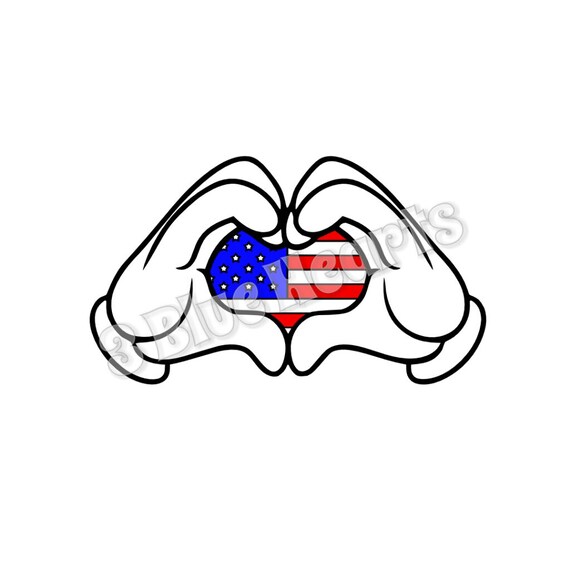 Download Mickey Hands SVg dxf pdf Studio American Flag SvG dxf pdf