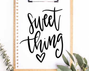 Sweet Thing Procreate Brush | iPad Pro | Calligraphy | Lettering | Procreate | Procreate Brushes