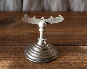 Old antique metal jewelry store display stand 5cm