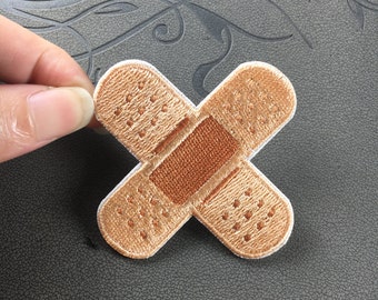 band-aid embroidery patches embroidered patch Iron on patch or Sew on patches