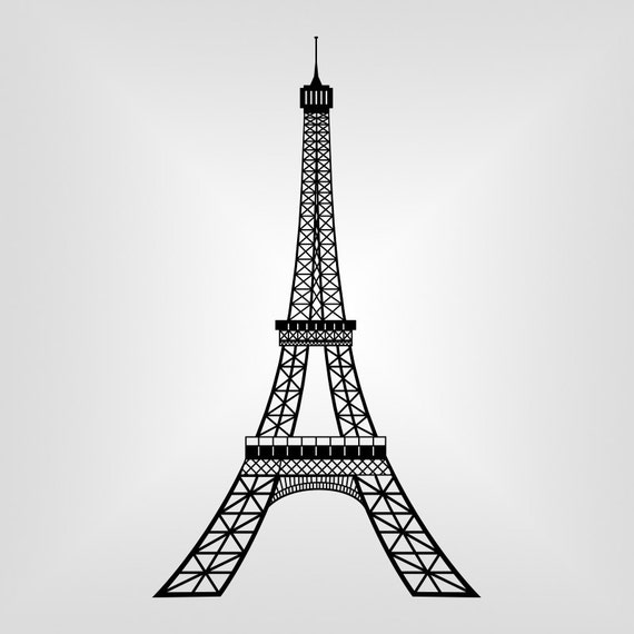 Download Eiffel Tower Paris Cutout Vector art Cricut Silhouette