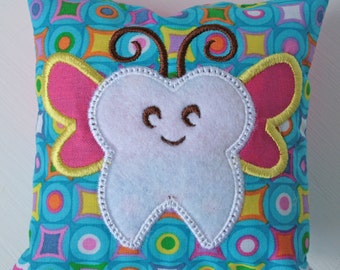 Tooth Fairy Pillow. Girl Tooth Fairy Pillow. Fairy. Tooth Pillow. Decorative Pillow.