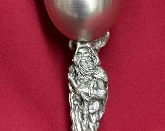 Wizard Spellcaster Medieval Gothic Pewter Drinking Goblet Chalice