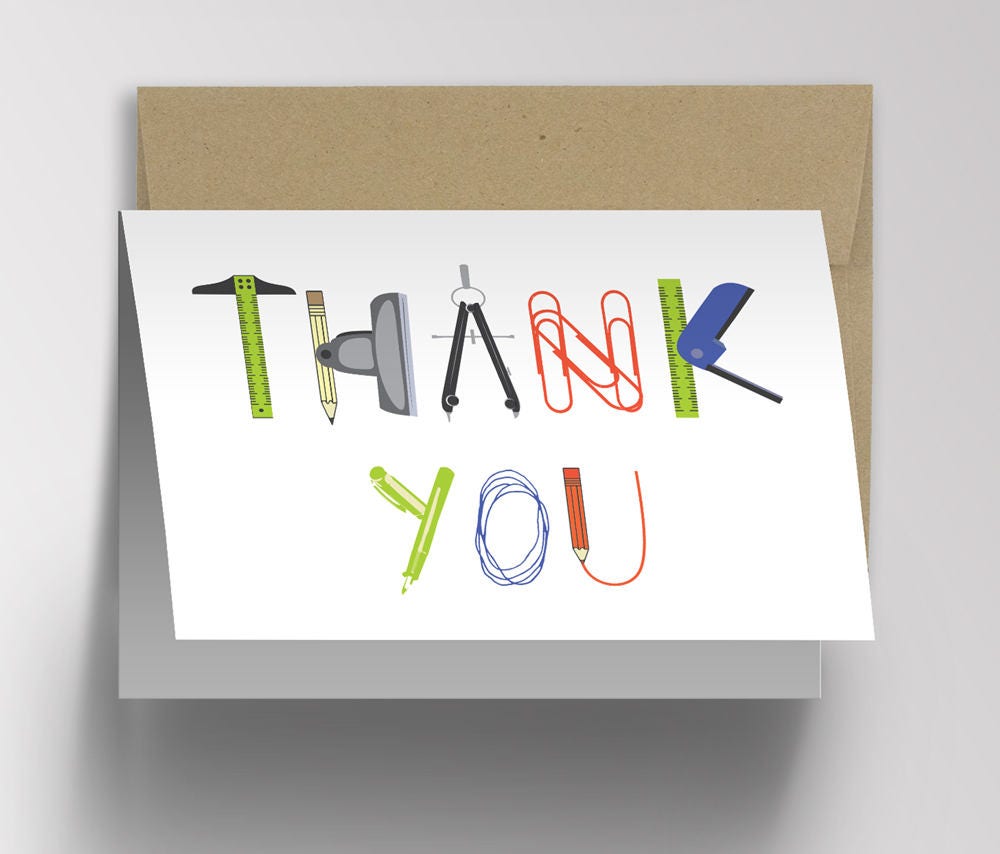 CoWorker Appreciation Thank You Card Employee Appreciation