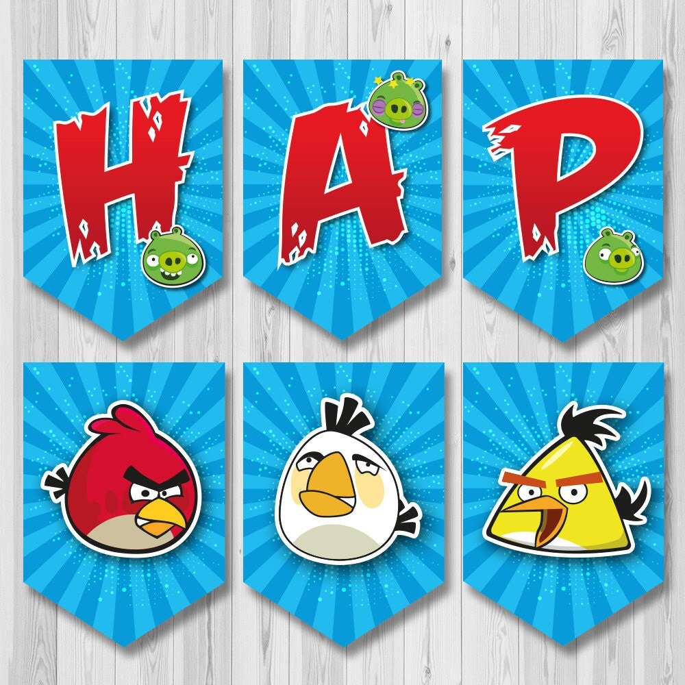 Angry Birds banner Angry Birds Printable banner Angry Birds