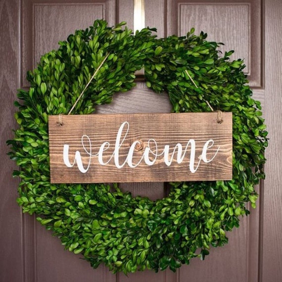 Sign For Front Door Wreath Sign by ShopHouseOfLiv
