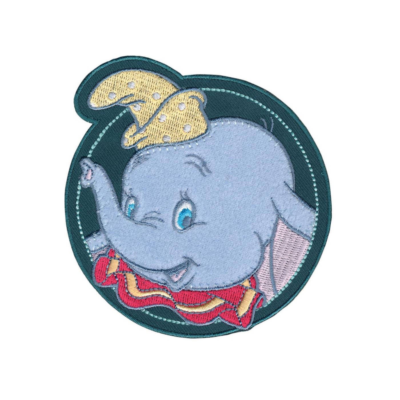 Iron On Applique DISNEY Iron On Patch Dumbo in Circle