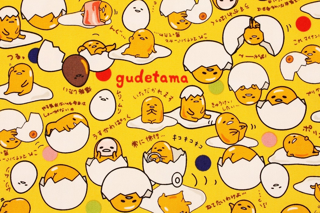 Gudetama Lazy Egg Sanrio Character Fabric made in Japan FQ