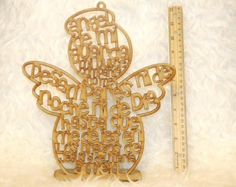 Baptism centerpiece,Angel for christening, Angel for Baptism, Baptism favor, Centerpiece for christening, Guardian Angel prayer