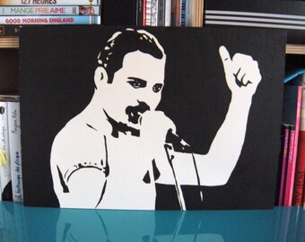 Freddie Mercury stencil