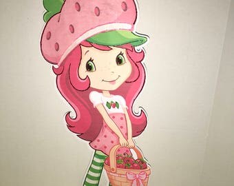 20" Strawberry Shortcake Centerpiece/ Birthday Table Decorations/ Bedroom Decor.