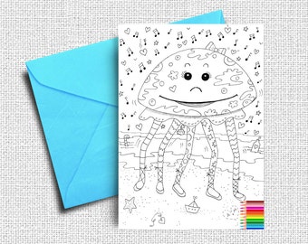 Coloring cards | Etsy Coloring cards | Etsy