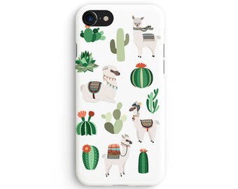 Alpaca cactus - iPhone 7 case, Samsung Galaxy S7 case, iPhone 6, iPhone 7 plus, iPhone SE, iPhone 5S, 1C078B