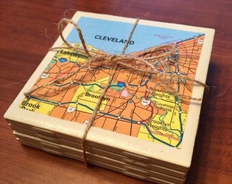 Ohio Map Coasters