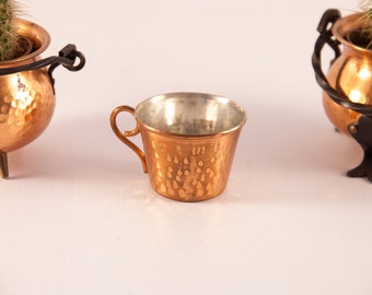 Scandinavian copper coffee cup / copper tea cup / Swedish copper cup / copper espresso cup / hammered copper demitasse cup / Scandi decor