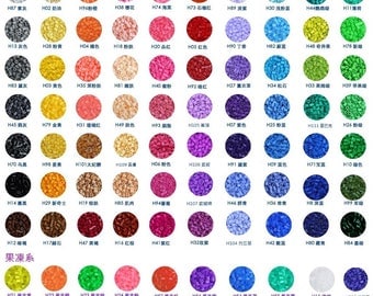 98 Colors for Selection - 2.6mm Perler Beads Refill (1,000pcs or 3000pcs/Color) - H serie (No.H01 to No.H70)