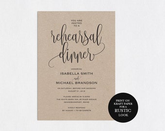 Rehearsal Dinner invitation template, rehearsal printable, modern, invitation templates, wedding rehearsal, pdf instant download, WPC_70SD2A