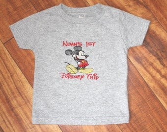 Mickey Shirt Mickey Mouse Shirt 1st Trip to Disney Disney Shirt Mickey Mouse Clothing Disney Trip Shirt Kid Mickey Mouse Shirt Minnie Mouse