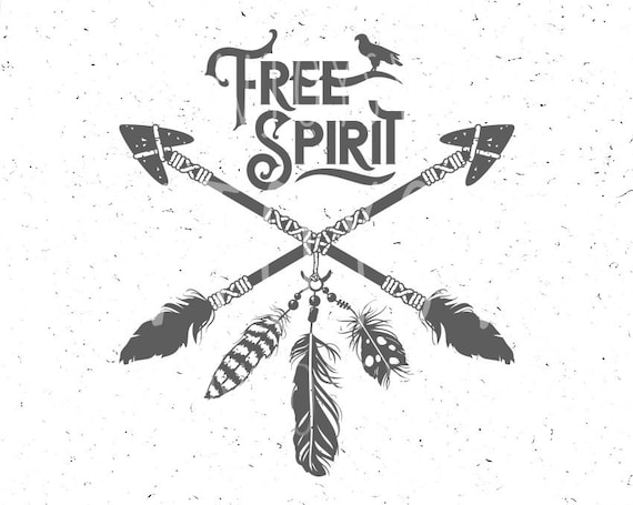 Free spirit SVG Feathers svg Free Spirit Svg file Arrows svg