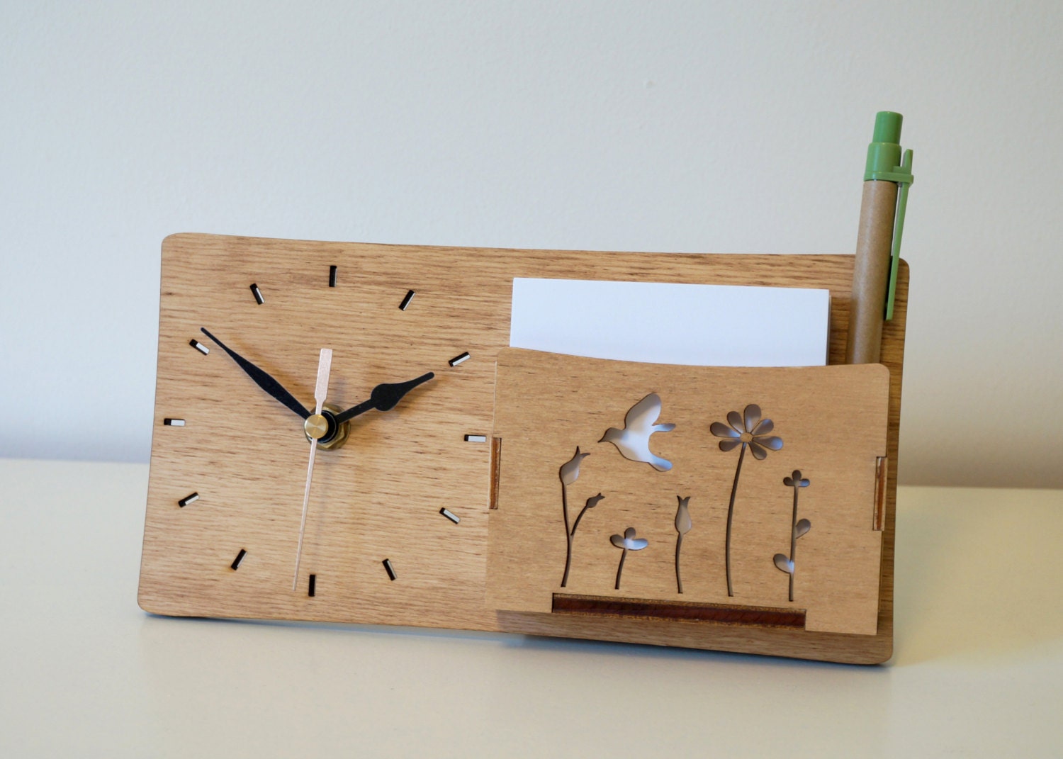 Wooden Desk Clock