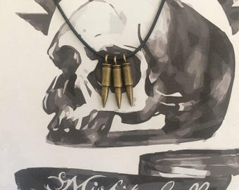 Chloe Price Necklace, Life is Strange, Chloe Price, Chloe Price Three Bullet Necklace, Bullet Jewelry, Three Bullet Necklace, Necklace