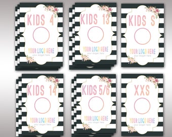 LulaRoe Boho Clothing Size Divider, Instant Download, 4x6, LLR Collection Size, Clothing Size, Marketing, For Fashion Retailer K15503