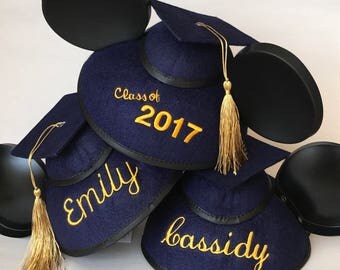 Personalized 2017 Graduation Mickey Mouse Ear Hat