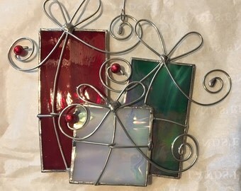 Stained Glass Christmas Presents