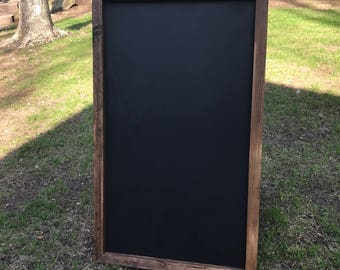 Large Chalkboard Easel/ Chalkboard Easel/ Wedding Sign/ Wedding Seating Chart/ Wedding Decor/ Framed Chalkboard