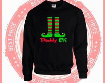 On Sale Today-Daddy Elf sweatshirt-Mommy Elf-Christmas sweater-Ugly Christmas Sweater. Ugly Sweater-Christmas sweater-ugly sweater party