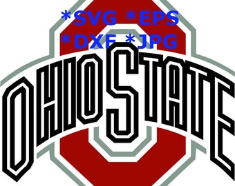 TODAY SALE 20% Ohio State Buckeyes Logo SVG Eps Dxf Jpeg Vector Design Digital Silhouette Studio Cameo Cricut Design Cutting Machines