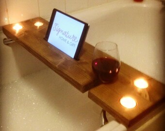 bath tray,iPad holder,iPad stand,tablet stand,bath caddy,Birthday gift,wine stand,wine holder,cup holder,drinks holder,samsung holder,kindle