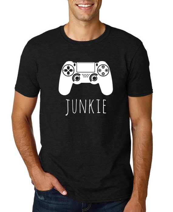 black playstation shirt