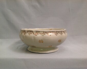 Vintage Limoges Porcelain Saladiere, 1940's