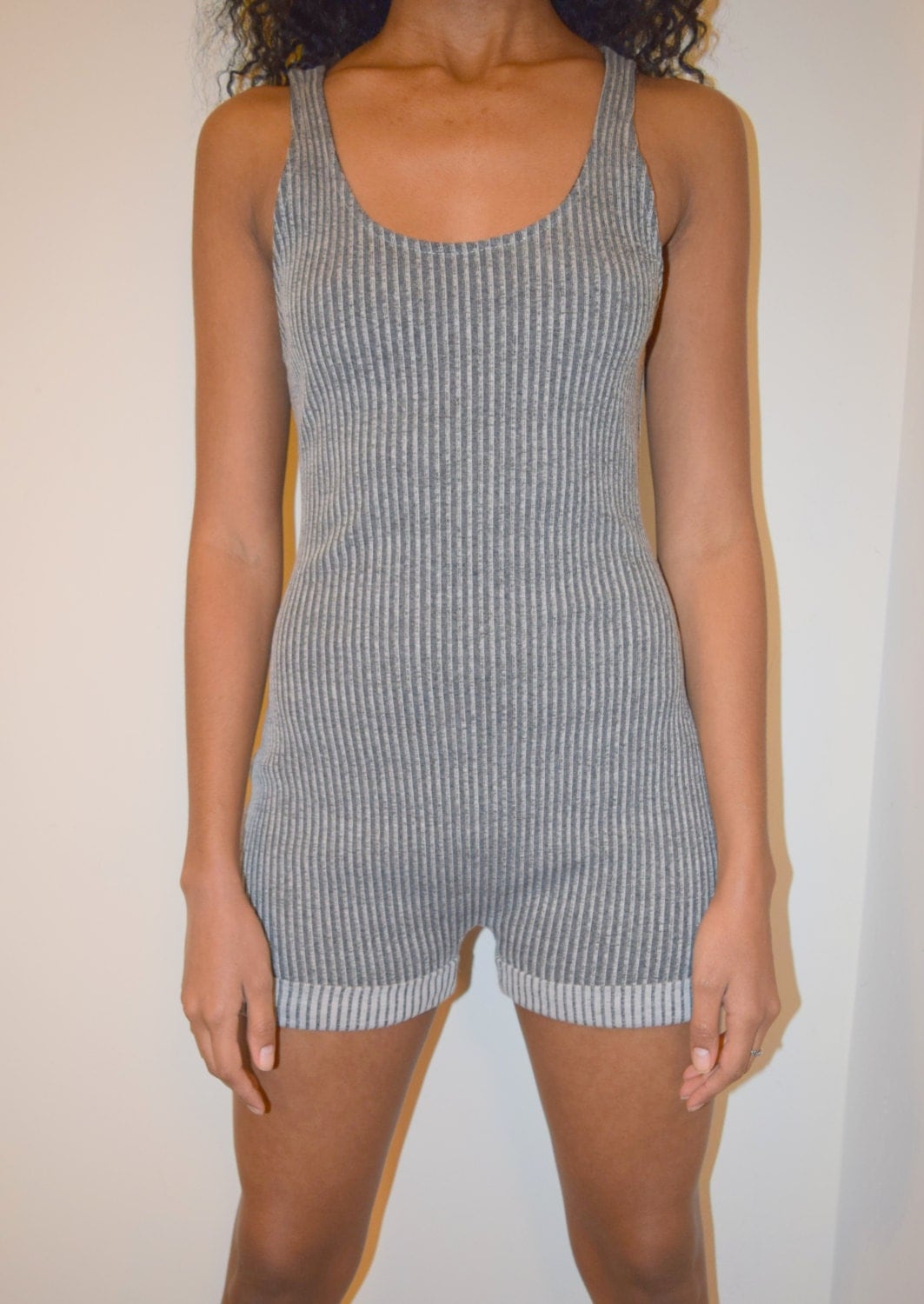 Workout Romper 80�s Stretchy Shorts Romp Fitted by