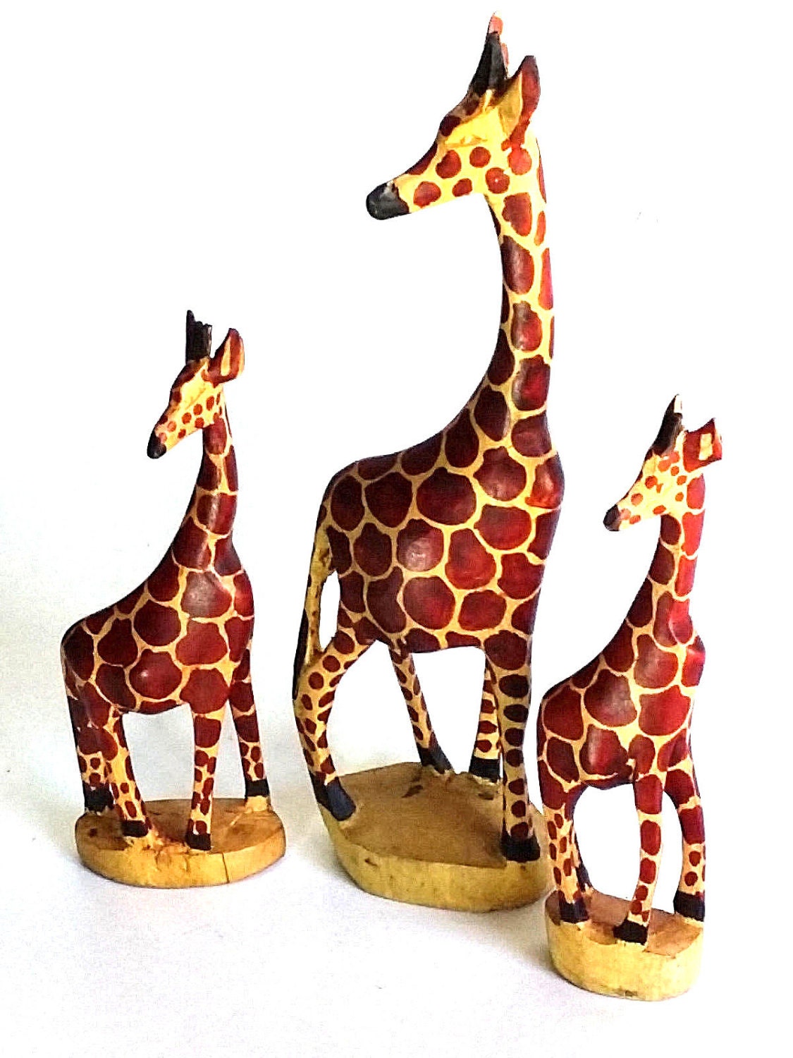 wooden giraffe statues for sale