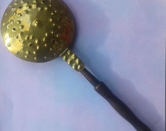 Beddenpan small red copper/brass