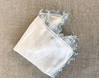 Beautiful Antique Bride's Tatting Lace Handmade Hankie
