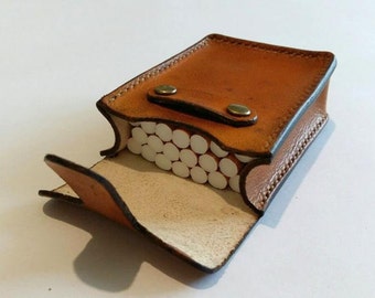 cigarette case, Leather cigarette case,cigarette box, Leather case for cigarette , Zigarettenetui Zigaretten Box .cigarette holder